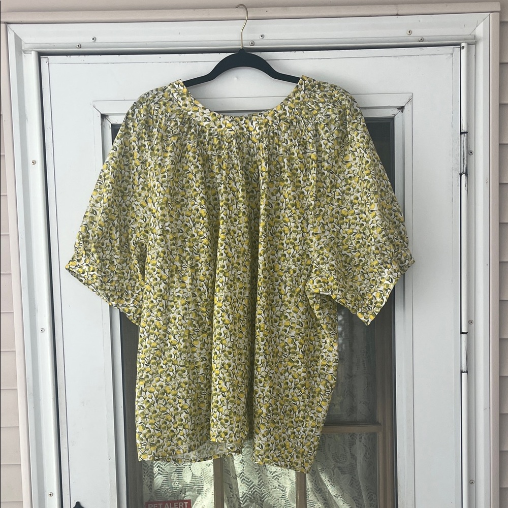NWT J. Crew puff sleeve blouse Liberty fabric size 3x